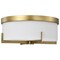 Nuvo Roselle - 15 Inch Flush Mount - Natural Brass with White Glass 60/8044 - alternate 2
